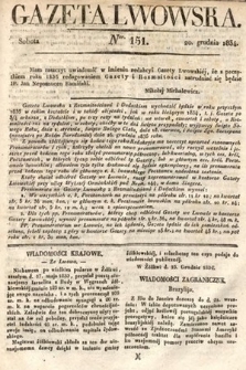 Gazeta Lwowska. 1834, nr 151