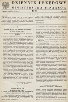 Dziennik Urzędowy Ministerstwa Finansów. 1965, nr 2