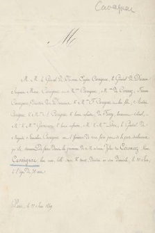 M. M. le Général de Division Eugène Cavaignac; Le Général de Division Jacques Marie Cavaignac et M.me Cavaignac; [...] on l'honneur de vous faire par de la perte douloureuse qu'ils viennent de faire dans la personne de Madame Julie de Corancez, Veuve Cavaignac, [...] décédée en son domicile, le 20 Juin, à l'âge de 70 ansMadame Julie de Corancez, Veuve Cavaignac, [...] décédée en son domicile, le 20 Juin, à l'âge de 70 ans