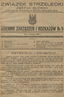 Dziennik Zarządzeń i Rozkazów. 1935, № 9