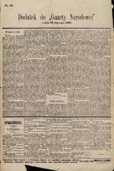 Gazeta Narodowa. 1899, nr 30