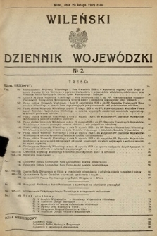 Wileński Dziennik Wojewódzki. 1929, nr 2