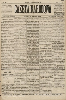 Gazeta Narodowa. 1899, nr 47