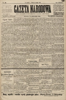 Gazeta Narodowa. 1899, nr 49