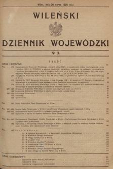 Wileński Dziennik Wojewódzki. 1929, nr 3