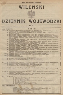 Wileński Dziennik Wojewódzki. 1929, nr 5
