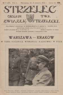 Strzelec : organ T-wa Związek Strzelecki. R.2, 1922, № 11