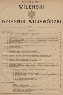 Wileński Dziennik Wojewódzki. 1929, nr 7