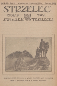 Strzelec : organ T-wa Związek Strzelecki. R.3, 1923, № 14