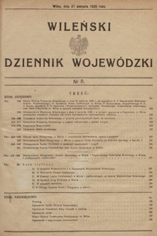 Wileński Dziennik Wojewódzki. 1929, nr 8