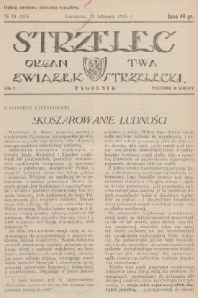 Strzelec : organ T-wa Związek Strzelecki. R.5, 1925, № 29
