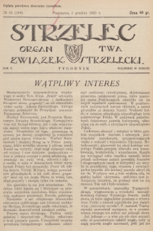 Strzelec : organ T-wa Związek Strzelecki. R.5, 1925, № 31