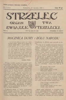 Strzelec : organ T-wa Związek Strzelecki. R.6, 1926, № 4