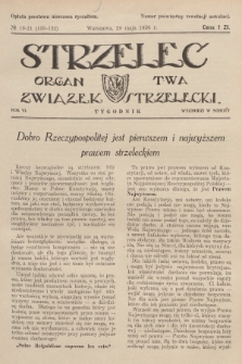 Strzelec : organ T-wa Związek Strzelecki. R.6, 1926, № 19-21