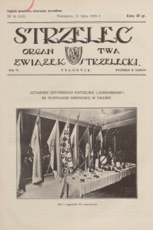 Strzelec : organ T-wa Związek Strzelecki. R.6, 1926, № 30