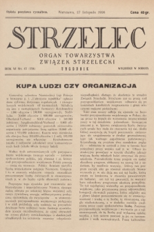 Strzelec : organ Towarzystwa Związek Strzelecki. R.6, 1926, nr 47