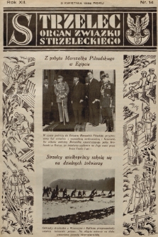 Strzelec : organ Towarzystwa Związek Strzelecki. R.12, 1932, nr 14