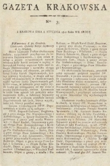 Gazeta Krakowska. 1812, nr 3