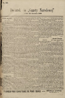 Gazeta Narodowa. 1899, nr 113