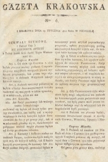 Gazeta Krakowska. 1812, nr 6