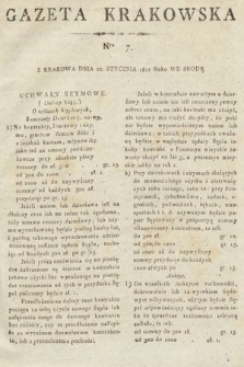 Gazeta Krakowska. 1812, nr 7