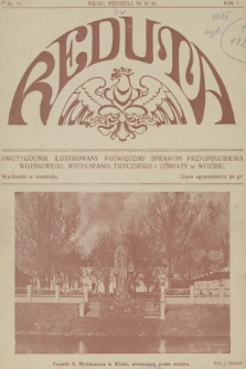 Reduta : dwutygodnik ilustrowany poświęcony sprawom przysposobienia wojskowego, wychowania fizycznego i oświaty w wojsku. R.1, 1924, nr 11