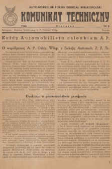 Komunikat Techniczny. 1948, nr 2