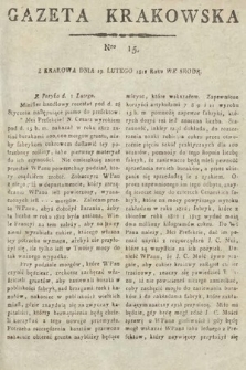 Gazeta Krakowska. 1812, nr 15