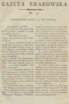 Gazeta Krakowska. 1812, nr 23