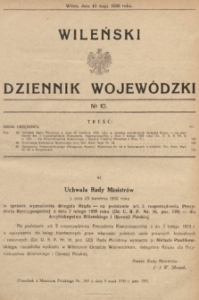 Wileński Dziennik Wojewódzki. 1930, nr 10