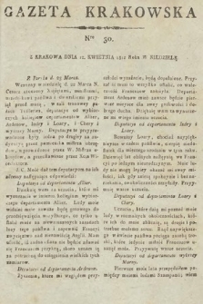 Gazeta Krakowska. 1812, nr 30