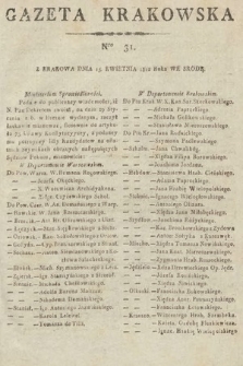 Gazeta Krakowska. 1812, nr 31