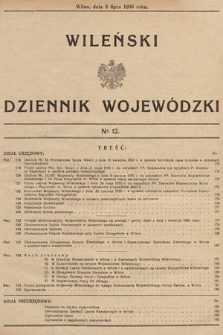 Wileński Dziennik Wojewódzki. 1930, nr 12
