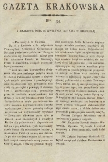 Gazeta Krakowska. 1812, nr 34