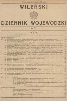 Wileński Dziennik Wojewódzki. 1930, nr 13