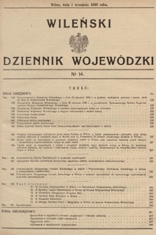 Wileński Dziennik Wojewódzki. 1930, nr 14