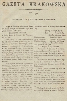 Gazeta Krakowska. 1812, nr 36