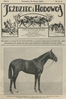 Jeździec i Hodowca. R.5, 1926, nr 5-6