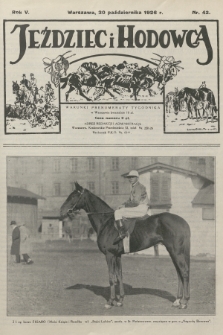 Jeździec i Hodowca. R.5, 1926, nr 42