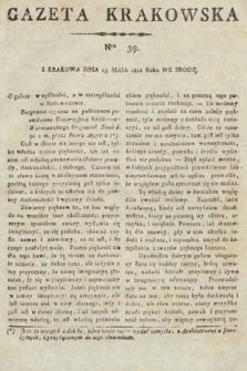 Gazeta Krakowska. 1812, nr 39
