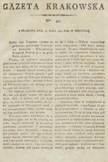 Gazeta Krakowska. 1812, nr 40