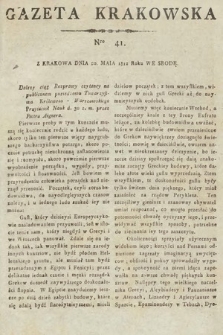 Gazeta Krakowska. 1812, nr 41