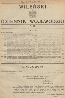 Wileński Dziennik Wojewódzki. 1930, nr 21