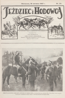 Jeździec i Hodowca. R.6, 1927, nr 23