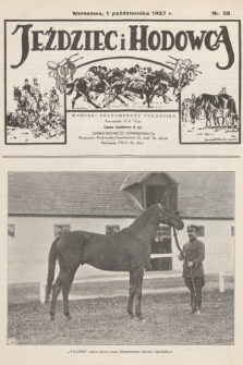 Jeździec i Hodowca. R.6, 1927, nr 38