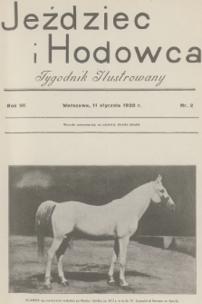 Jeździec i Hodowca : tygodnik ilustrowany. R.7, 1928, nr 2
