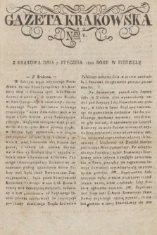 Gazeta Krakowska. 1821, nr 2