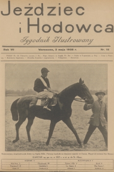 Jeździec i Hodowca : tygodnik ilustrowany. R.7, 1928, nr 18