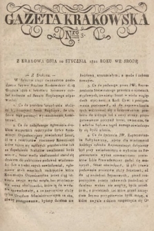 Gazeta Krakowska. 1821, nr 3