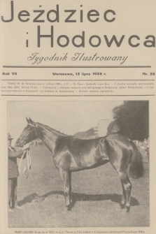 Jeździec i Hodowca : tygodnik ilustrowany. R.7, 1928, nr 28